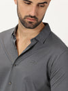 Mercerised Shirt Anthracite Grey