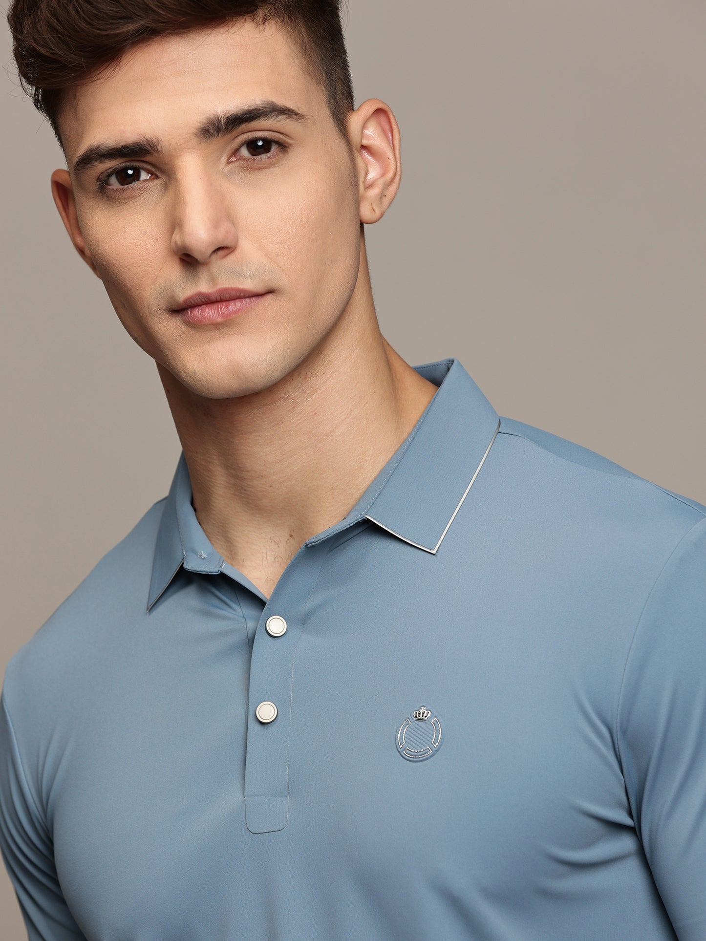 Slate Blue Polo T-Shirt