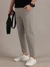 Straight Fit Summer Grey Trousers