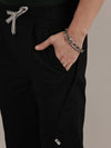 Relaxed Fit Black Travel Cargo