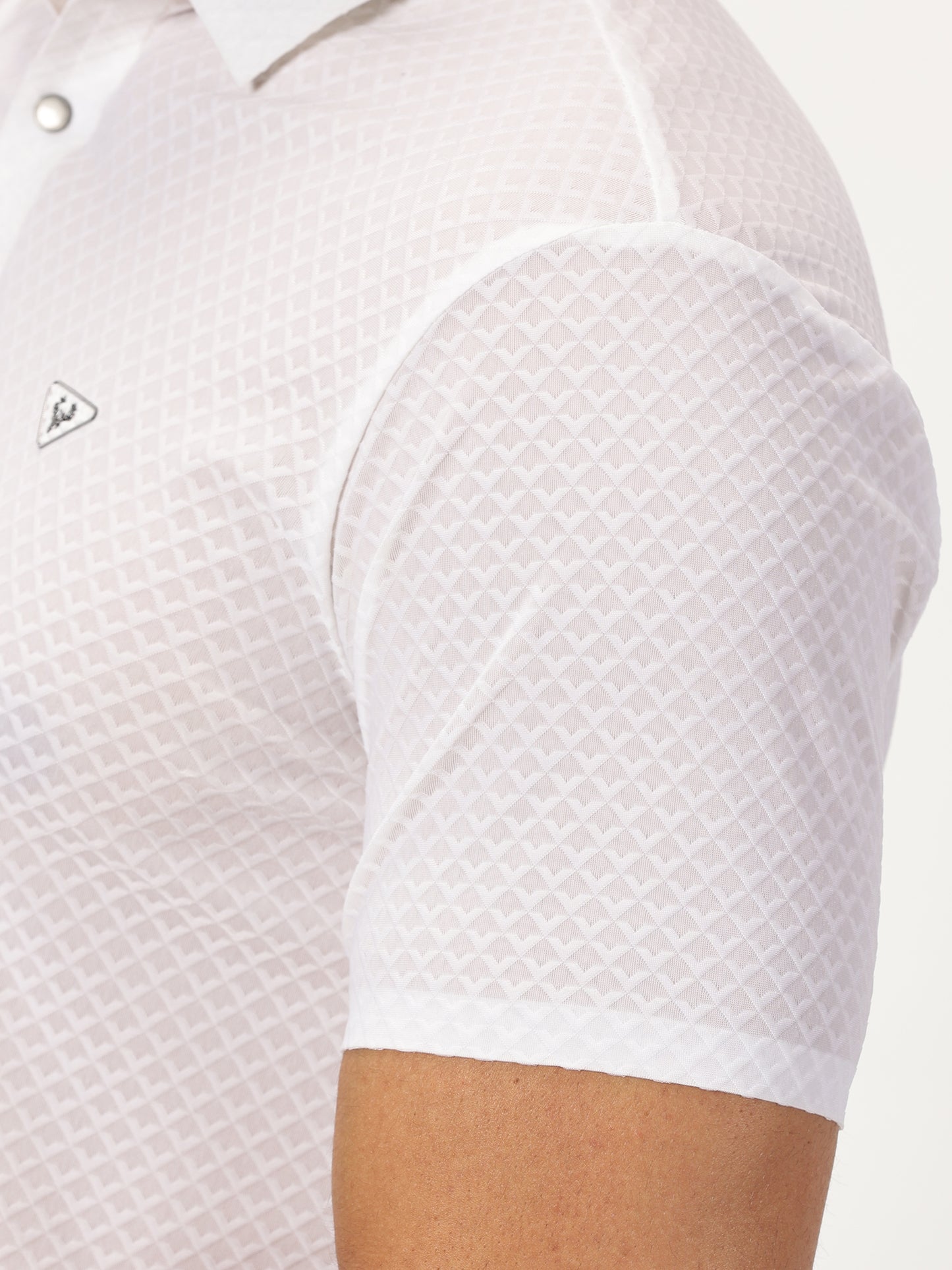 Athletic White Polo T-Shirt