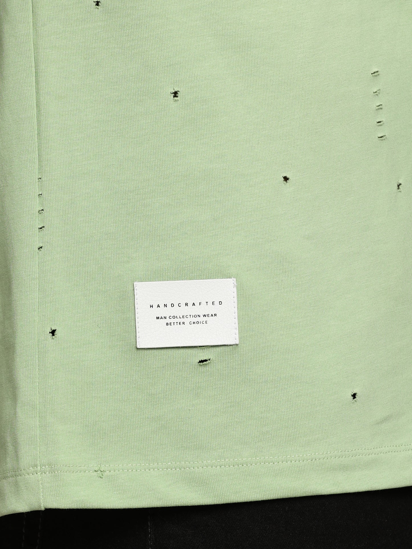 Oversized Distressed Crew Neck T-Shirt