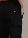 Regular Fit Black Cargo