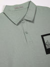 Mint Green Drop Shoulder Polo Tshirt