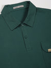 Green Fine Textured Polo Tshirt