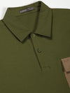 Green Textured Polo Tshirt