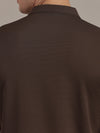 Brown Fine Textured Seamless Shirt