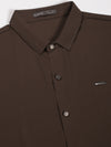 Brown Fine Textured Seamless Shirt