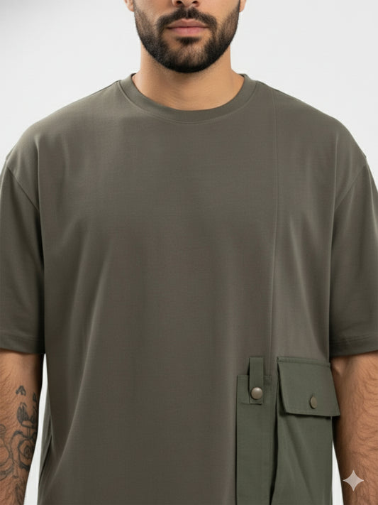 Army Green Oversized T-shirt