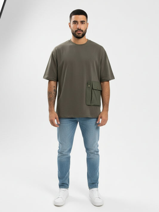 Army Green Oversized T-shirt