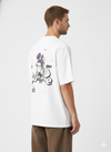White Back Printed Oversized T-shirt