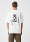 White Back Printed Oversized T-shirt