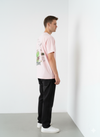 Pink Back Print Oversized Tshirt