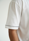 White Neck Stitch Oversized Tshirt