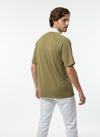 Mustard Drop Shoulder Polo T-shirt