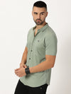 Italian Shirt Celadon Green