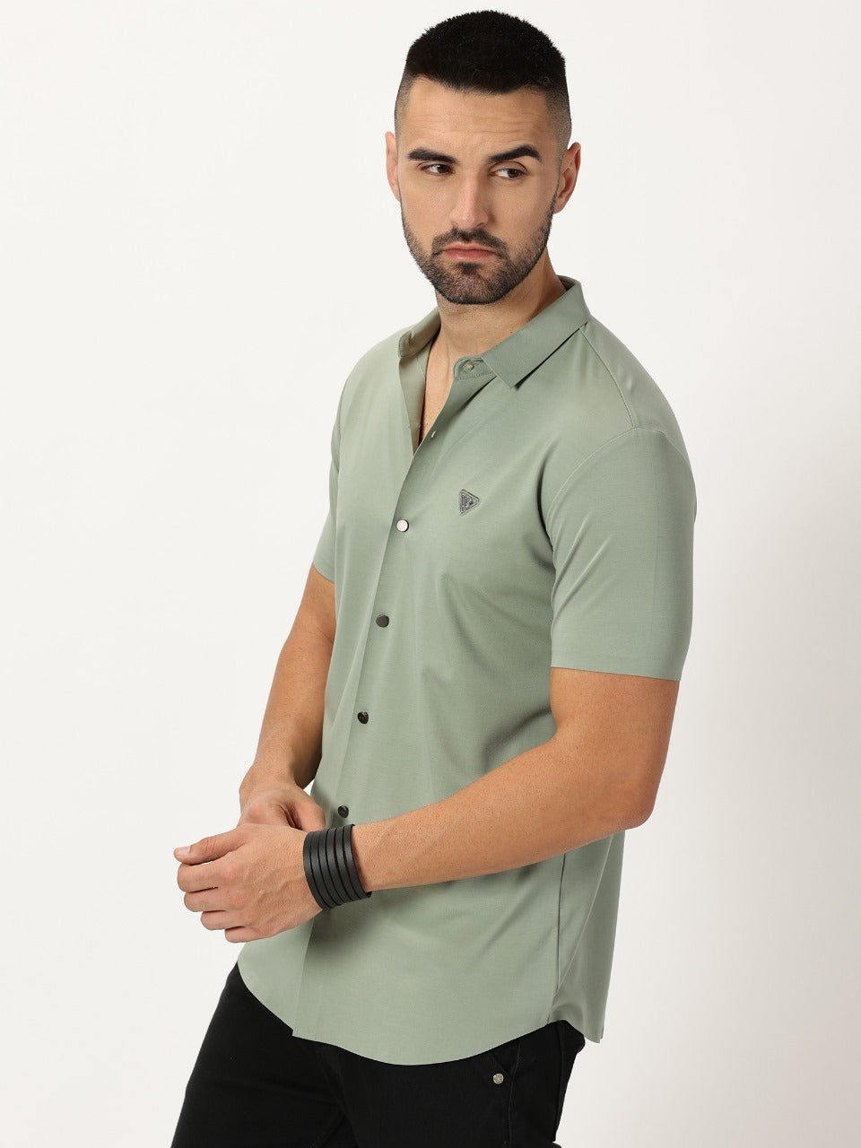 Italian Shirt Celadon Green