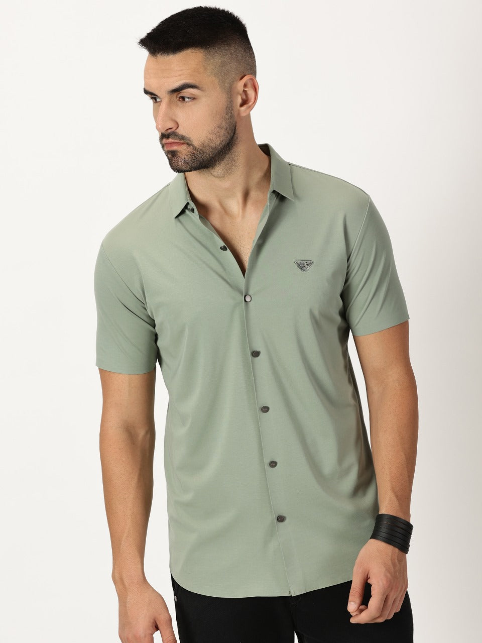 Italian Shirt Celadon Green