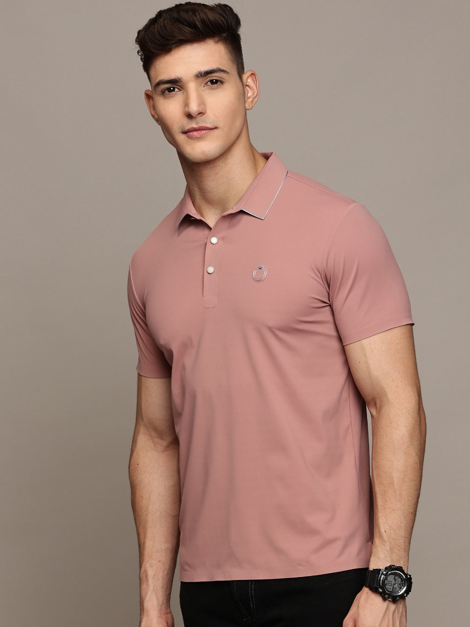 Dusty Pink Polo T-Shirt