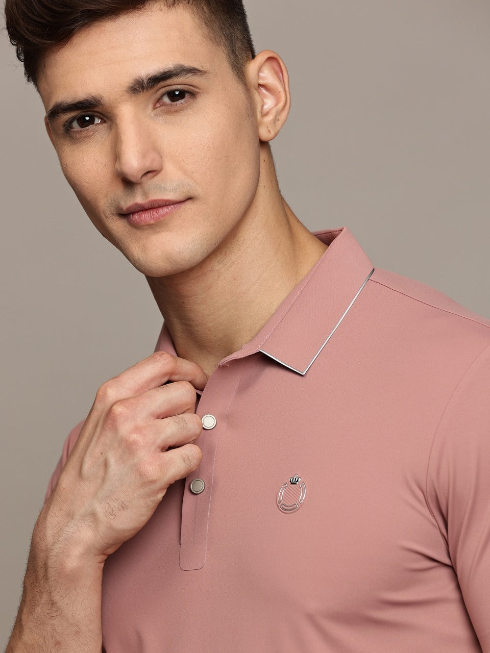 Dusty Pink Polo T-Shirt