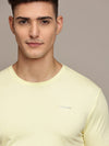 Yellow Seamless Crew Neck T-shirt