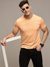 Orange Seamless Crew Neck T-shirt