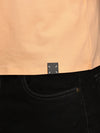 Orange Seamless Crew Neck T-shirt