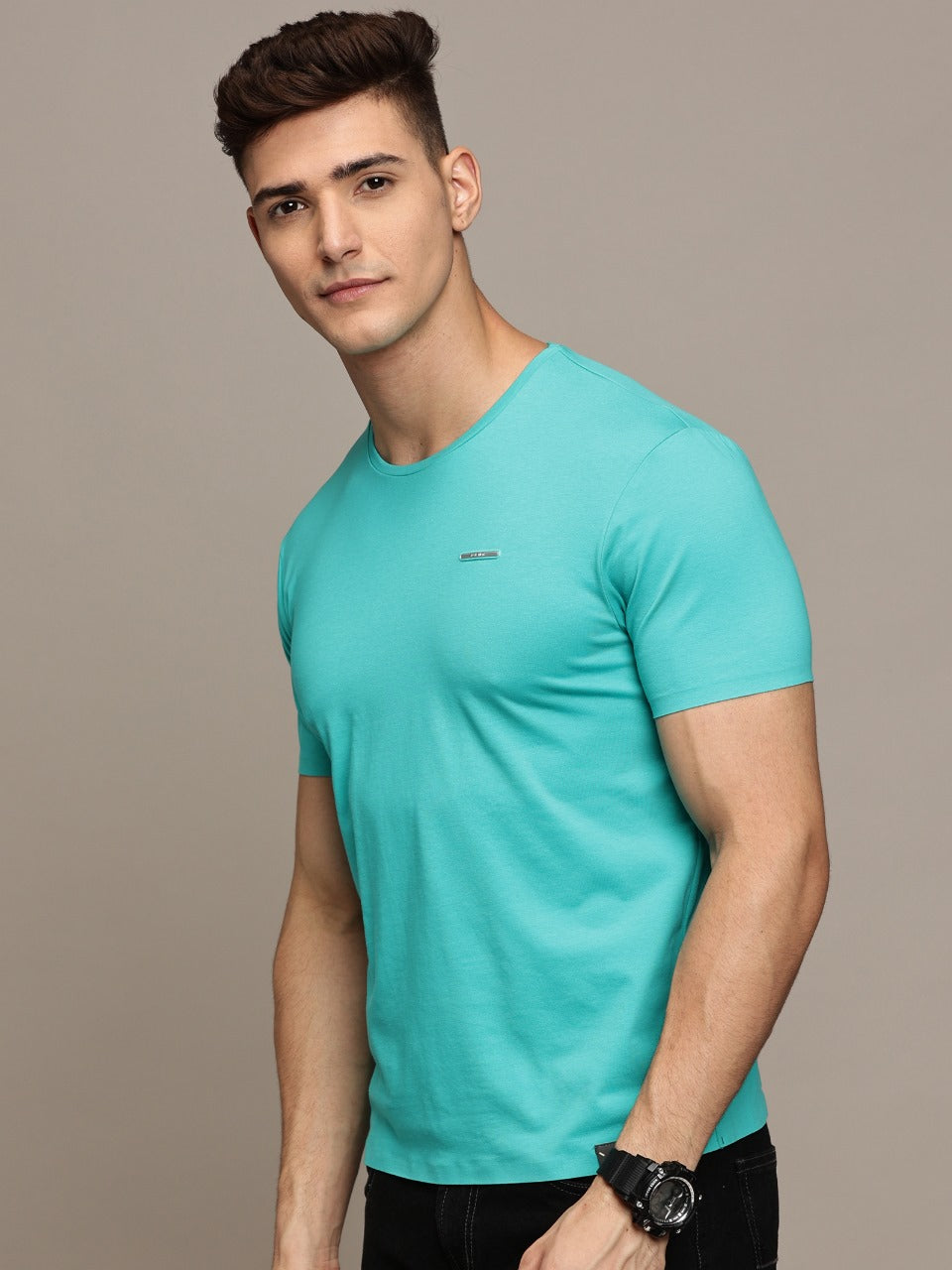 Green Seamless Crew Neck T-shirt