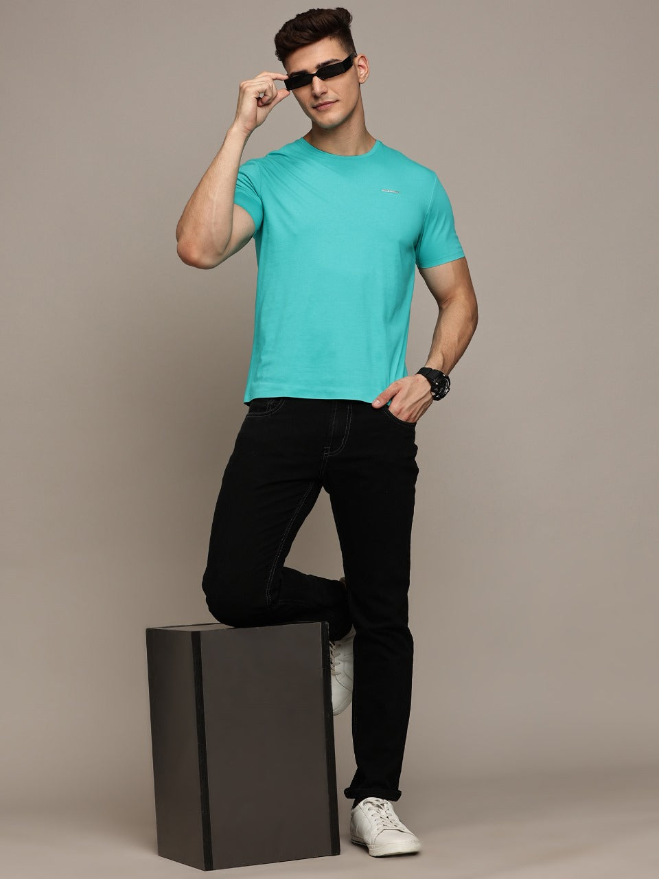 Green Seamless Crew Neck T-shirt