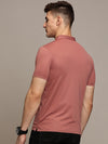 Dusty Pink Testured Polo Tshirt