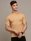 Peach Seamless Crew Neck T-shirt