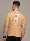 Peach Seamless Crew Neck T-shirt