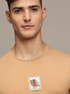 Peach Seamless Crew Neck T-shirt