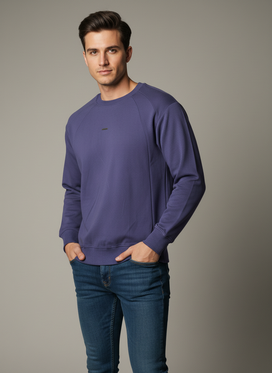 Purple Raglan Sweatshirt