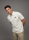 Beige Patch Polo Tshirt