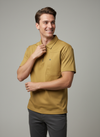 Mustard Zipper Polo T-shirt