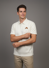 Beige Patch Polo Tshirt