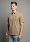Khakhi Patch Polo Tshirt