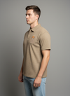 Khakhi Patch Polo Tshirt