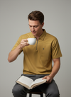Mustard Zipper Polo T-shirt