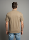 Khakhi Patch Polo Tshirt