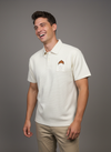 Beige Patch Polo Tshirt