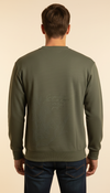Military Green Self Printed Sweatshirt