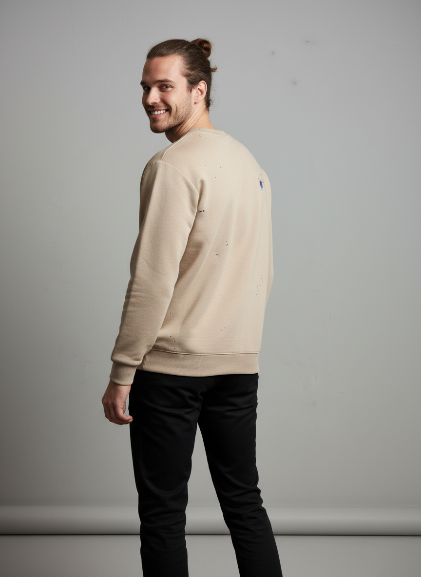 Tropical Fiesta Beige Sweatshirt