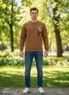Brown Graphic Sweatshirt