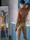Seamless Men's Innerwear Champagne Yellow